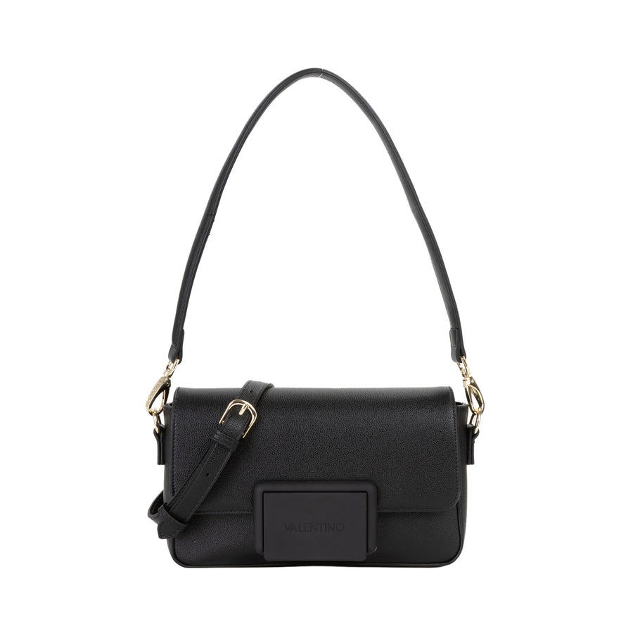 Borsa a spalla con pattina Valentino donna thetis nero