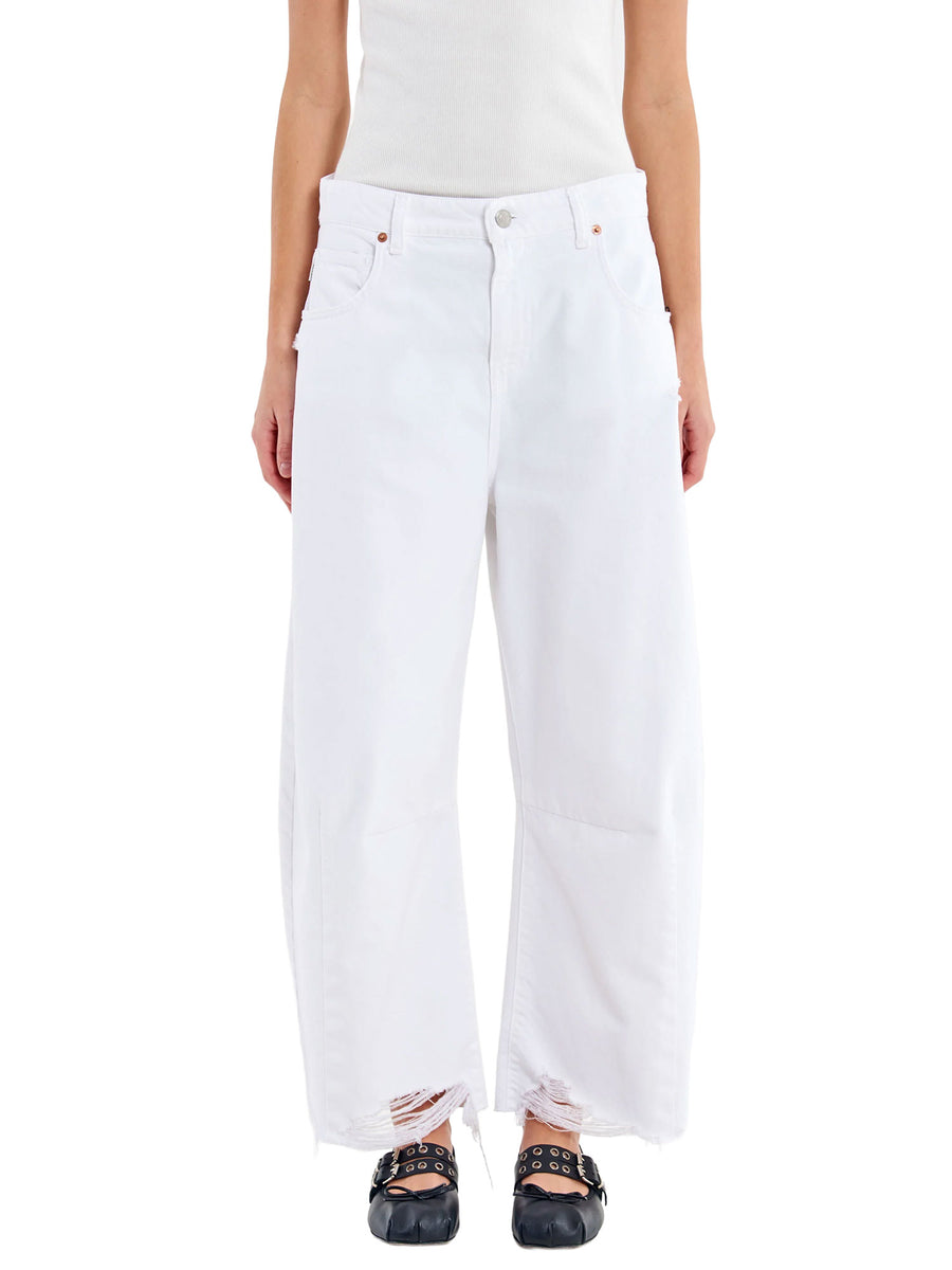Pantalone Vicolo donna 5 TS. Destroyed Cecil bianco