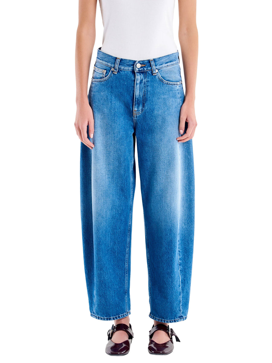 Jeans Vicolo donna Buggy Chiara denim scuro