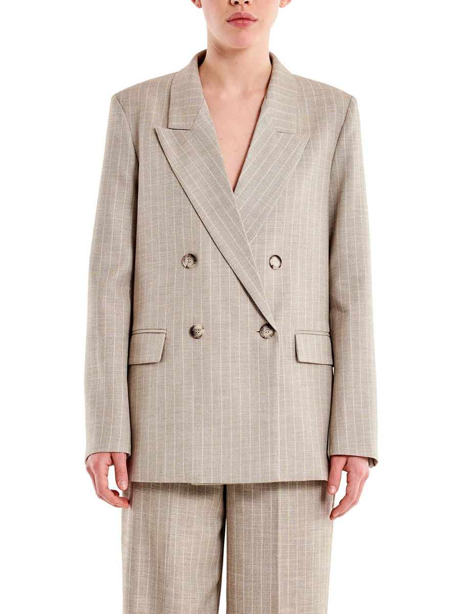 Giacca Vicolo donna DP Rever Lancia grigio gessato