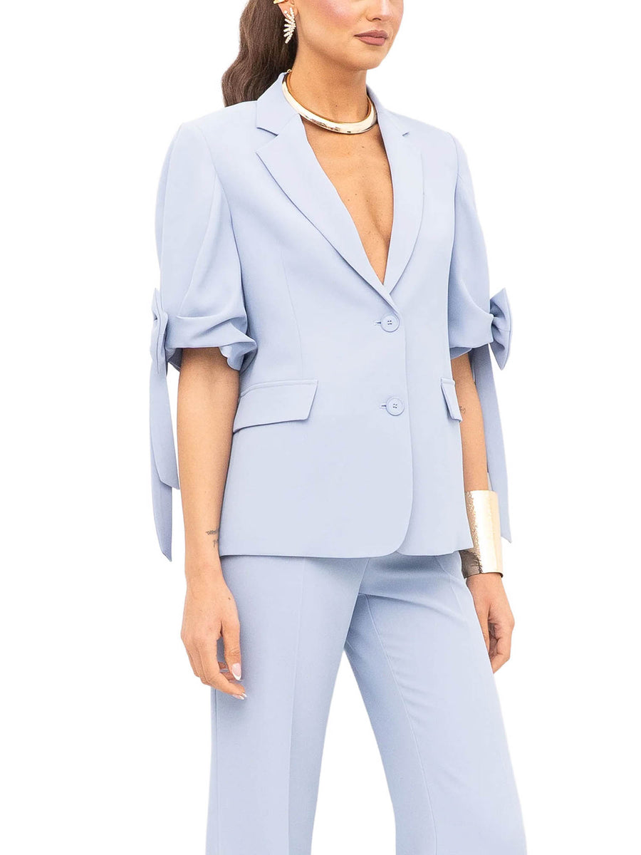 Giacca Vicolo donna 3/4 2 BT. Maxi Fiocchi azzurro