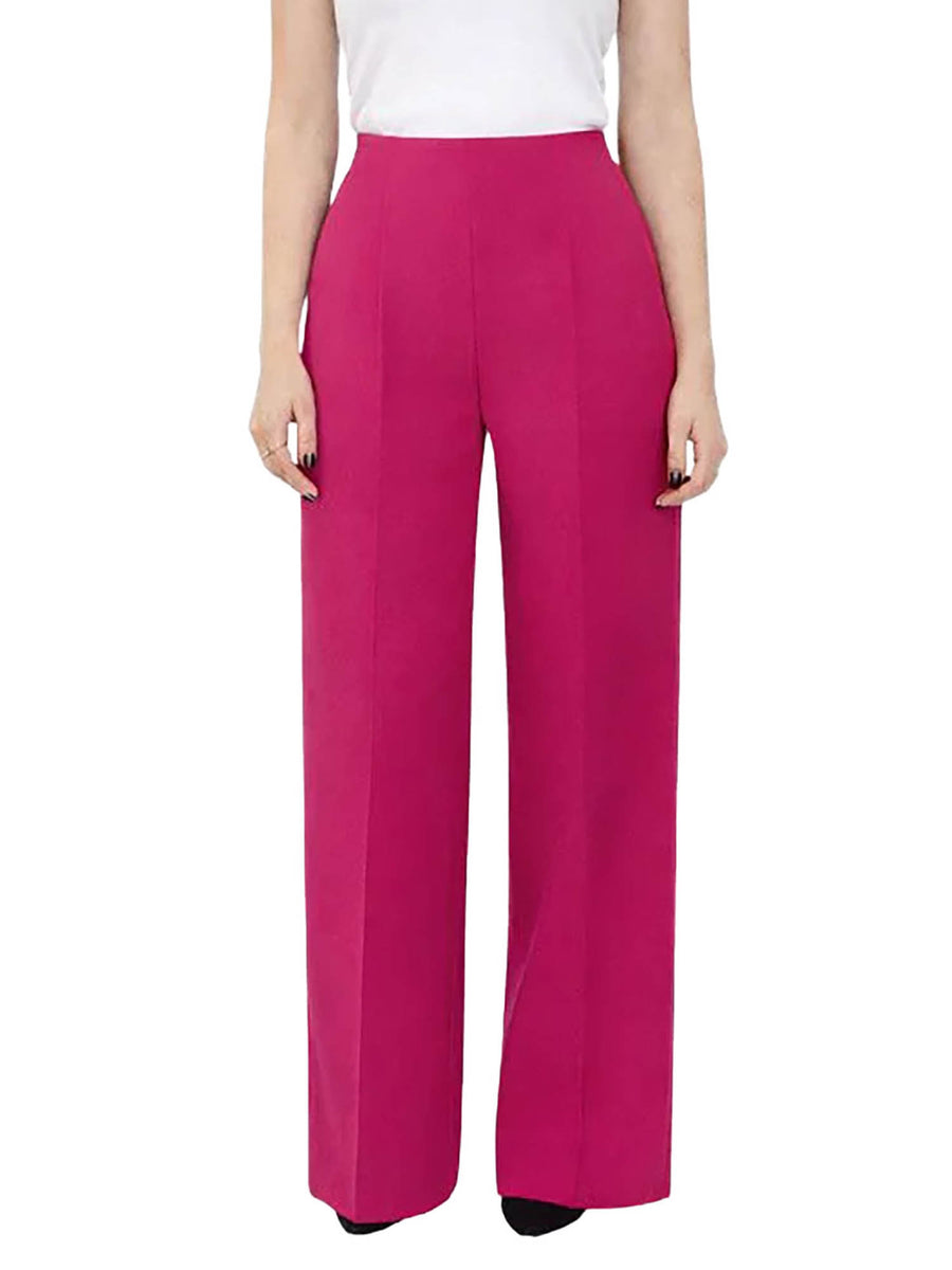 Pantalone Vicolo donna Vita alta fucsia