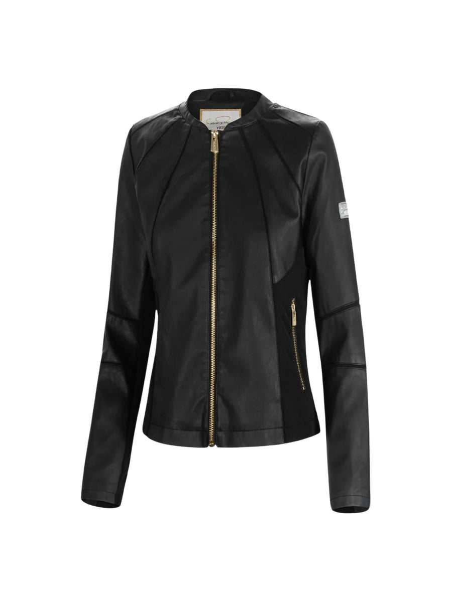 Giubbino Yes Zee donna Zip Ins. Ottoman nero