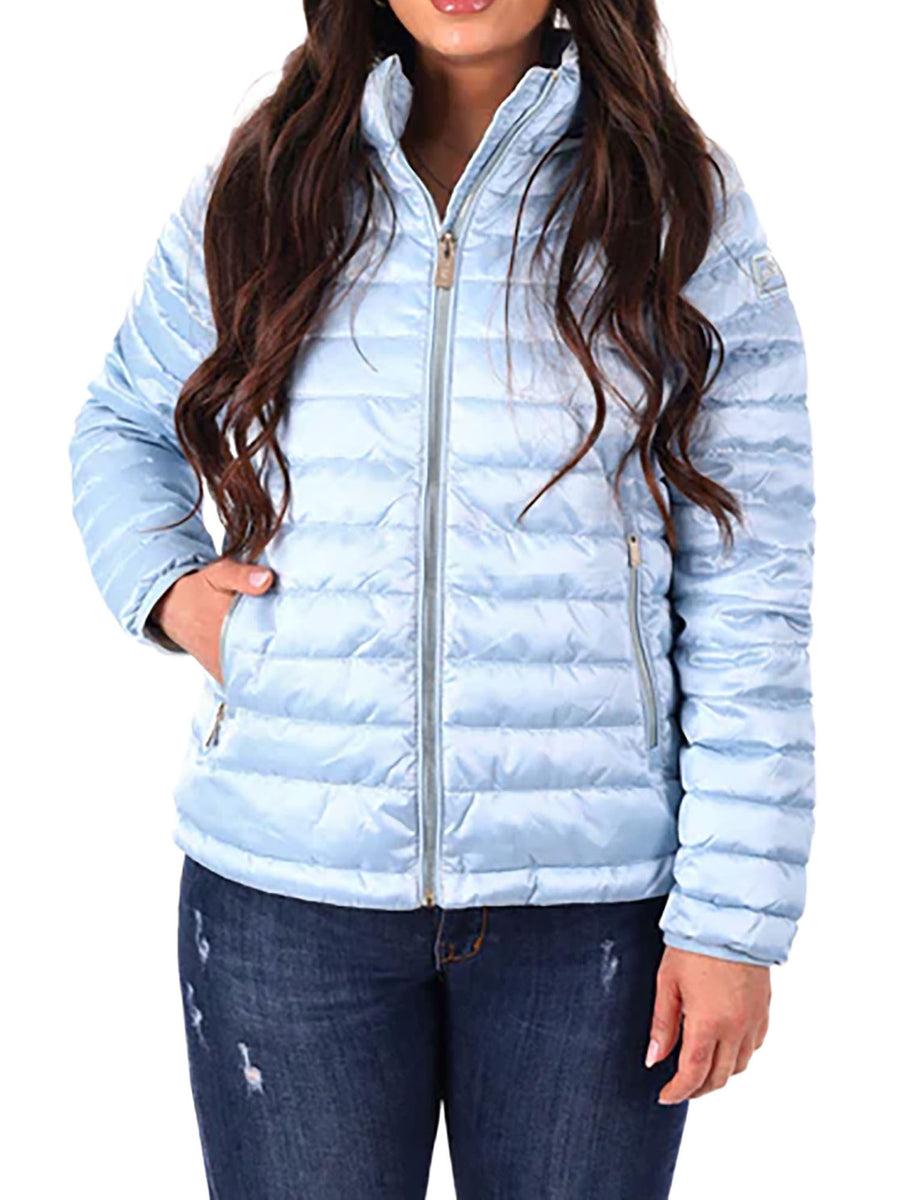 Piumino Yes Zee donna Zip Capp. 100 gr. polvere