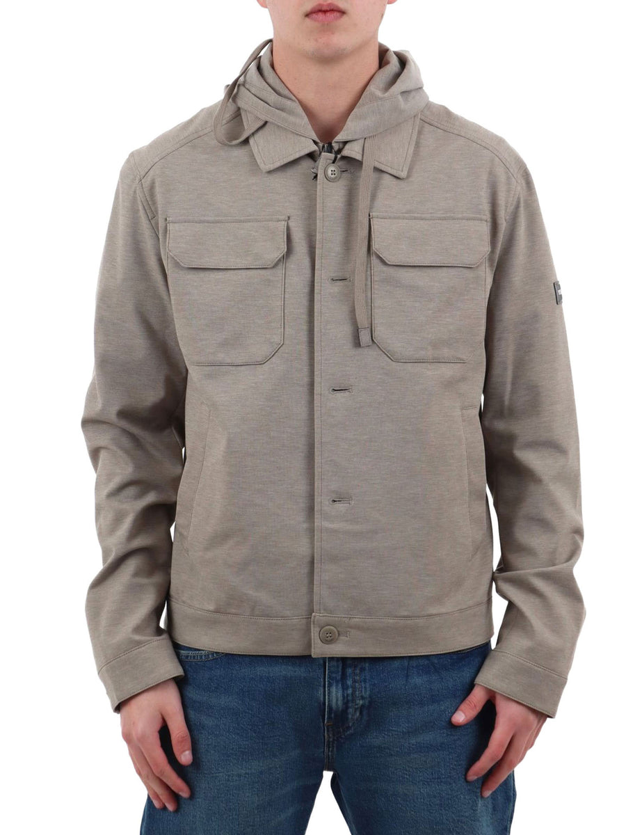 Giubbino Yes Zee Uomo capp. denim 
 Tortora melange