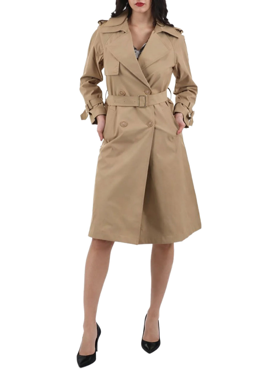 Trench Yes Zee donna DP Cinta Appl. camel