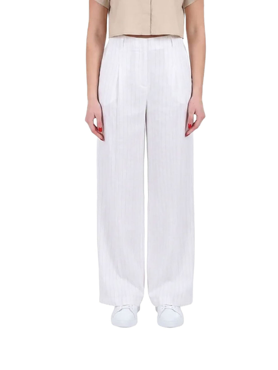 Pantalone Yes Zee donna Palazzo Pences gesso