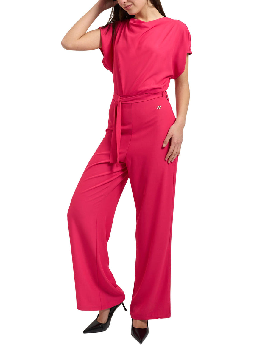 Tuta Yes Zee donna manica corta Poly fucsia