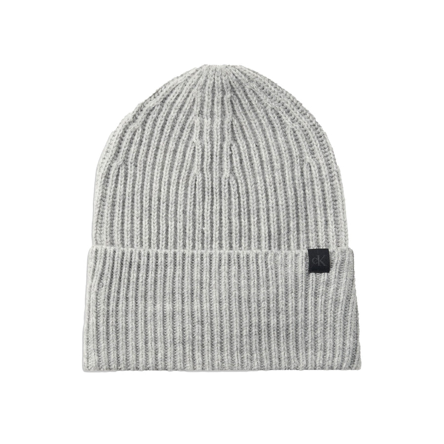 Cappello Calvin Klein bambino a costine logo monogram grigio