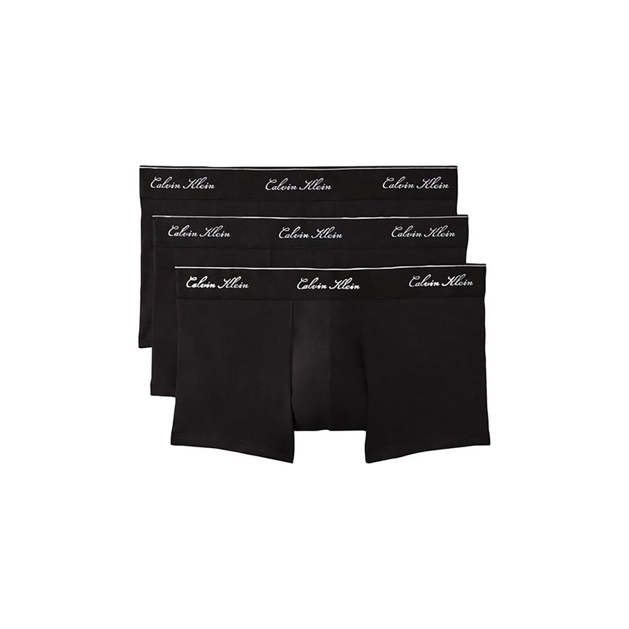 Boxer trunk Calvin Klein low rise confezione da 3 uomo nero