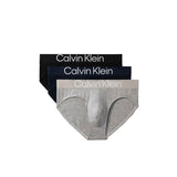 Slip hip brief Calvin Klein confezione da 3 uomo nero/grigio/blu