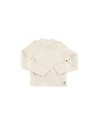 Girocollo Calvin Klein ragazza chunky rib panna