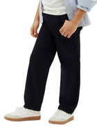 Pantalone chino Calvin Klein ragazzo easy pull-on nero