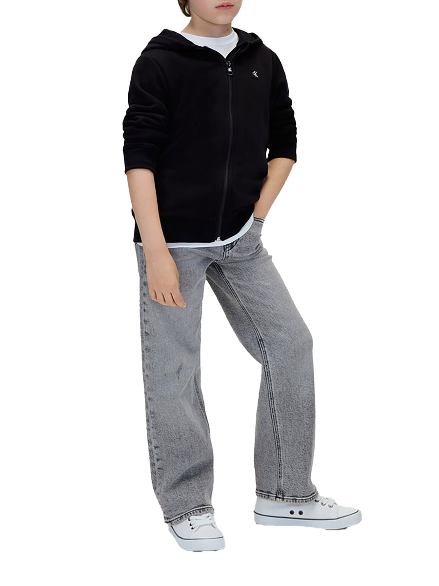 Jeans Calvin Klein modello skater ragazzo denim grigio