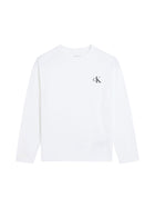 T-shirt Calvin Klein ragazzo monologo bianco