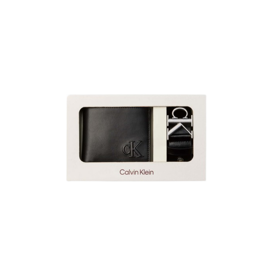 Set Calvin Klein uomo portafogli e cintura nero