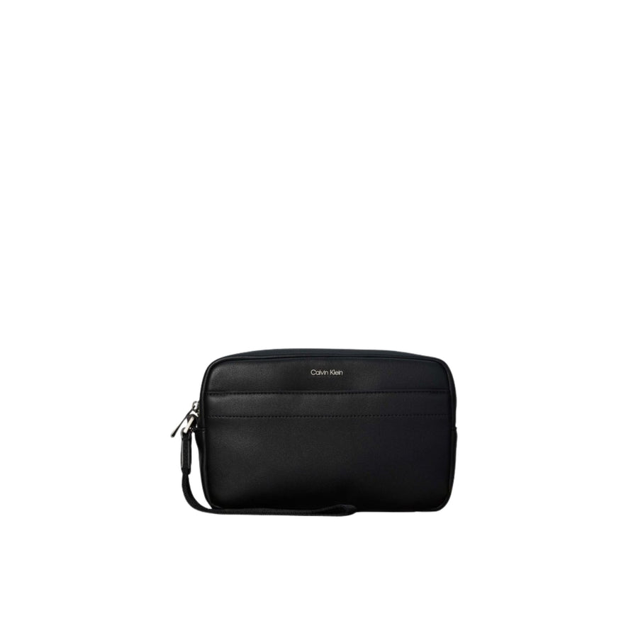 Pochette Calvin Klein uomo Raised con zip nero