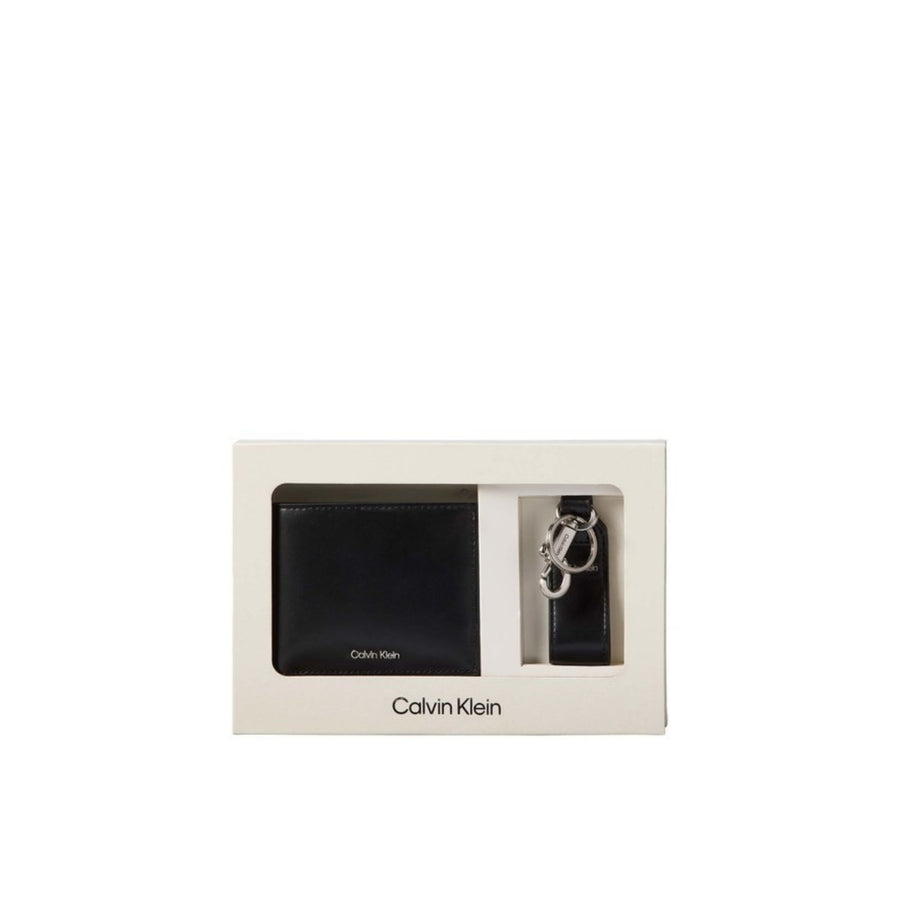 Set Calvin Klein uomo portafogli e portachiavi nero