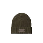 Cappello cuffia Calvin Klein uomo con patch Chunky Rib verde