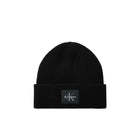 Cappello cuffia Calvin Klein uomo con patch monogramma nero