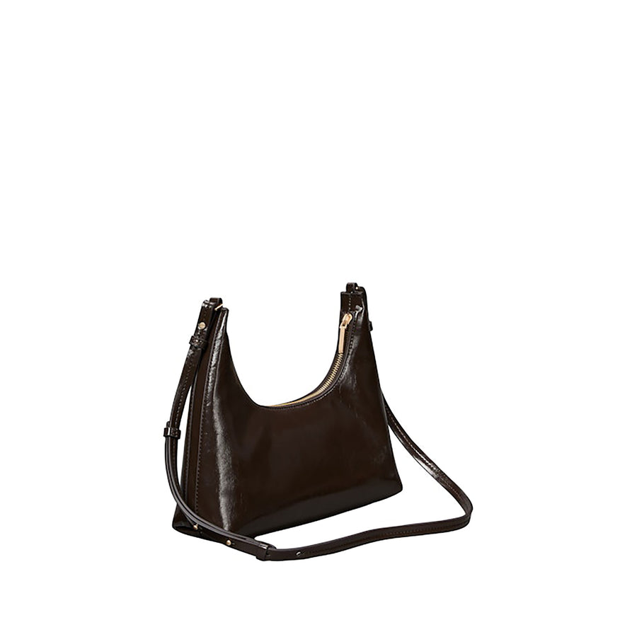 Borsa Calvin Klein donna a spalla Foil Logo Glossy moro