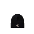 Cappello cuffia Calvin Klein donna Fine Rib monogramma nero