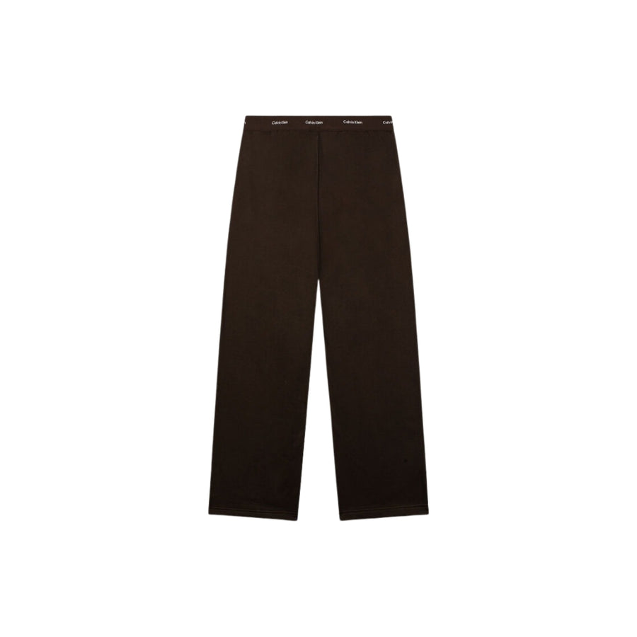 Pantalone felpa Calvin Klein donna con waistband logo moro