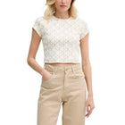 T-shirt Calvin Klein donna Monologo Baby color Tofu