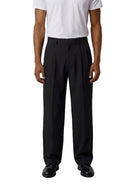 Pantaloni Calvin Klein Jeans uomo chino a gamba ampia nero