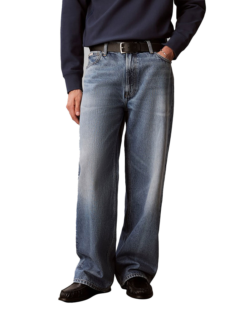 Jeans Calvin Klein Jeans uomo baggy denim chiaro
