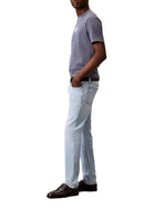 Jeans Calvin Klein Jeans uomo slim con patch logo denim chiaro