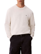Maglia Calvin Klein Jeans uomo in cotone con monogramma tofu