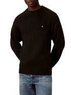 Maglia Calvin Klein Jeans uomo a costine verticali nero