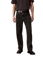 Jeans Calvin Klein Jeans uomo 90s straight cinque tasche denim grigio
