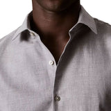 Camicia Calvin Klein uomo slim mélange grigio