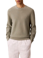 Maglia Calvin Klein uomo girocollo in cotone lavorato shadow