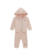 Completo Guess neonata compl. 3 pz. ( felpa+body+pant.) rosa