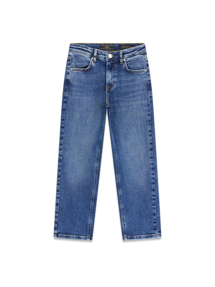 Jeans Guess ragazza Straight Regular in denim medio