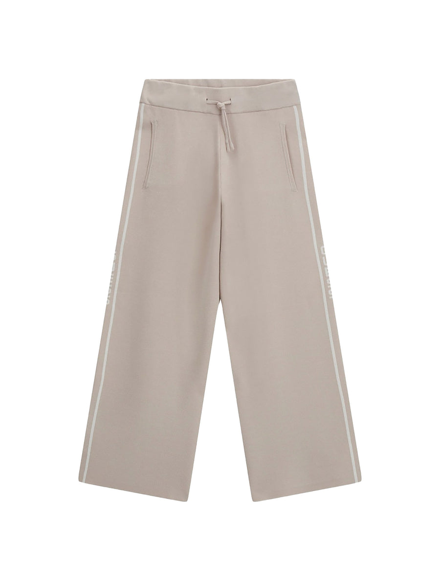 Pantaloni Guess bambina sweater con coulisse beige