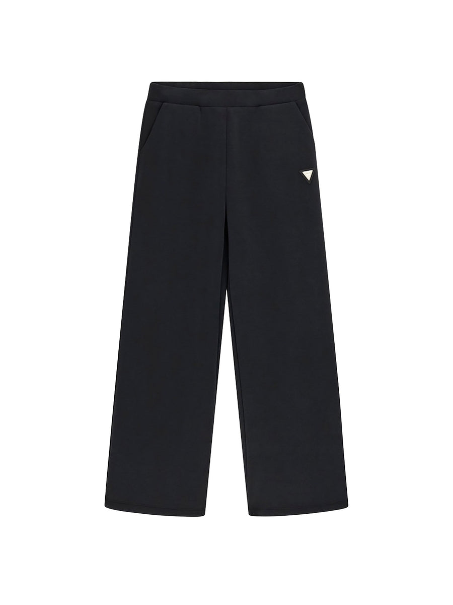 Pantaloni jogger Guess bambina jogging palazzo scuba nero