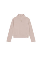 Felpa girocollo Guess bambina a collo alto malva