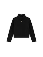 Felpa girocollo Guess bambina a collo alto nero