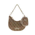 Borsa a spalla Guess bambina hobo bag 4g con logo beige