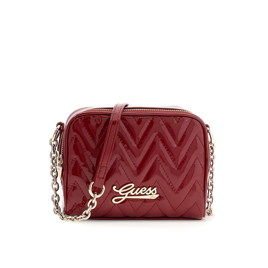 Borsa a tracolla Guess bambina camera bag con logo rosso
