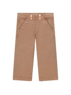 Jeans Guess bambina palazzo in denim color sabbia