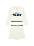 Completo due pezzi Guess bambina compl. 2 pz. ( maglia+gonna ) plisset crema