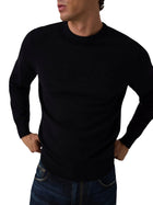 Maglia Guess uomo Noburo girocollo dalla linea essenziale nero