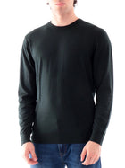 Maglia Guess uomo Narciso girocollo con lavorazione a costine verde