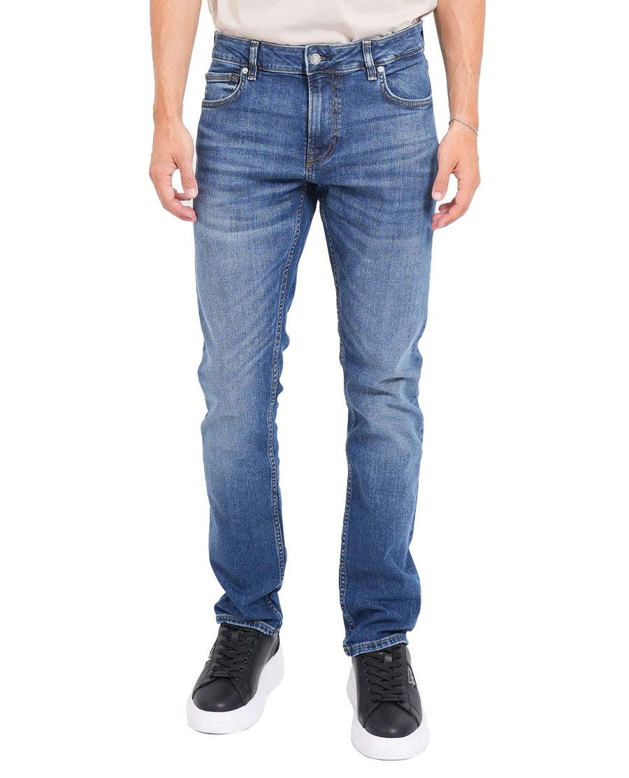 Jeans Guess uomo Miami con gamba affusolata denim scuro