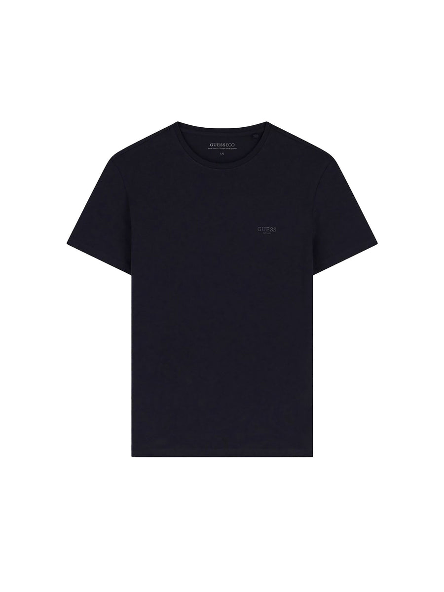 T-shirt Guess uomo a maniche corte dalla linea extra slim blu
